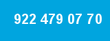 922 479 07 70 922 479 07 70